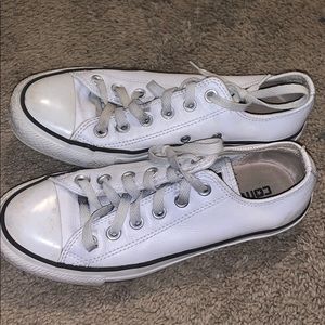 White leather converse